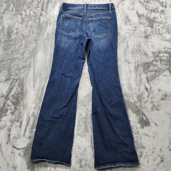 Maurices M. Jeans Womens 8 Blue Vintage Flare Cool Comfort High Rise Slit Hem - Picture 4 of 14